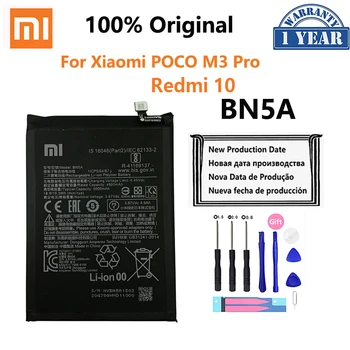100% Оригинална Батерия на Телефона BN5A 5000 ма За Xiaomi POCO M3 Pro 5G Redmi 10 Резервна Батерия за Мобилен Телефон Bateria
