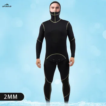 2 Мм неопреновый мъжки воден спорт за цялото тяло, костюм за гмуркане с шнорхел, двойка, на костюм за сърф, медузи, подводен лов, неопрен