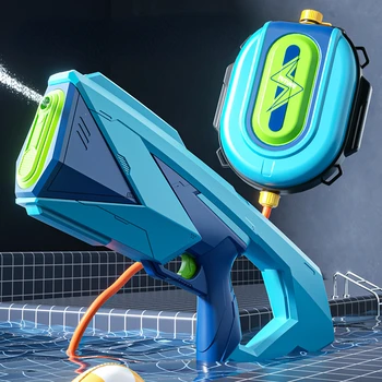 2023 НОВА автоматична водососущий електрически воден пистолет Детски басейн на плажа Водна битка сила за стрелба с Летни водни пистолети на открито играчка подаръци