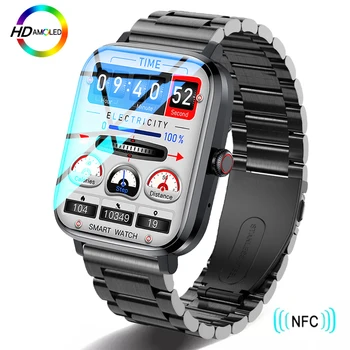 2023 Новите смарт Часовници с NFC За Мъже, Смарт-Bluetooth-Предизвикателство, Спортни GPS-Трековые Умни Часовници, Дамски Часовници с Сърдечния Ритъм, ЕКГ, PPG, Умни Часовници За Android и ios