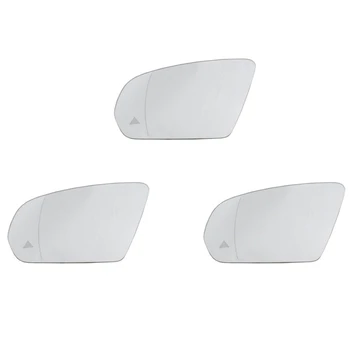 3X Лявото Странично Крило Огледало за Обратно виждане Стъклена Сляпа Зона С Подгряване За Mercedes-Benz C, E, S, GLC Class W205 W222 W213 2013-2021