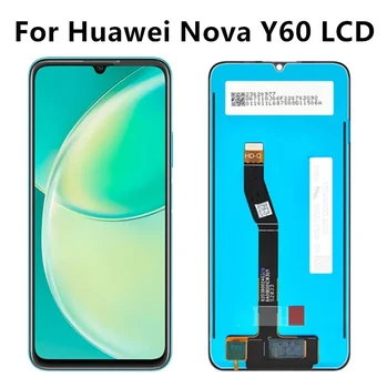 6,6 см за Huawei Nova Y60, LCD сензорен дисплей, дигитайзер, монтаж, дисплей WKG-LX9, безплатна доставка с инструменти