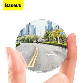 Baseus 2 бр. автомобилно огледало за слепи зони, авто широкоугольное странично огледало за кола, HD кръгло противотуманное огледалото за обратно виждане, паркинг куполна огледало