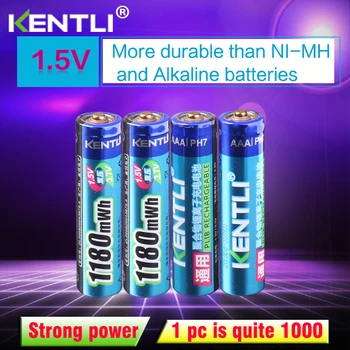 KENTLI 4 бр. без ефект памет 1,5 1180 МВтч AAA литиеви литиево-йонни акумулаторни батерии батерия за термометър