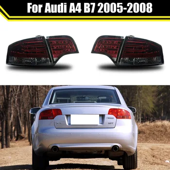 Led Задна Светлина За Audi A4 B7 2005-2008 Задна Светлина За Кола Динамичен Мигач Ходова Спирачка Задна Светлина В Събирането На