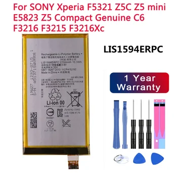 LIS1594ERPC Батерия За SONY Xperia F5321 Z5C Z5 mini E5823 Z5 Компактен Оригинален C6 F3216 F3215 F3216Xc 2700 ма Bateria 