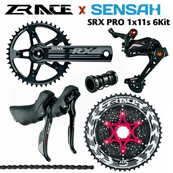 SENSAH SRX PRO 1x11 Speed, определени пътни групи 11s, превключвател на степени R / L + задните превключватели + ZRACE ALPHA, велокросс за чакъл велосипеди