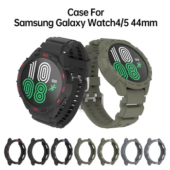 Sikai многоцветен Калъф за часа на Samsung Galaxy Watch5 Watch4 44 мм Защитен Калъф с Каишка за Samsung Galaxy Watch 4 Watch 5