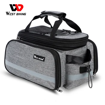 WEST BIKING, велосипедна чанта за планинските пътища, водоустойчив багаж, велосипедна чанта с дождевиком, задната част на багажник, багажник, велосипедна чанта
