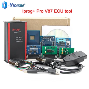 YIQIXIN V85 IPROG Pro 2019 Iprog + Пълен Комплект ECU Ключова Програмист IMMO OBD2 Инструмент за Корекция Нулиране въздушни възглавници автомобил PK DIGIPROG 3 Carprog