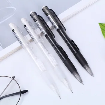 Автоматичен молив 0,7 мм, с подвижни странични прижимом, гумичка за моливи, прибиращ се корона, удобни учебни канцеларски материали