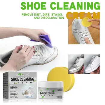 Бял крем за почистване на обувки, мултифункционален препарат за почистване на обувки, холщовая гъба за почистване на обувки, домакински инструменти, кърпа Spor N3Q0