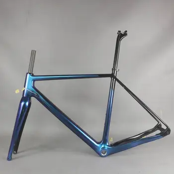 Велосипедна рамка Хамелеон от въглеродни влакна с чакъл за мъже, GR029, фабрична боя по поръчка