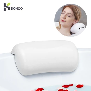 Възглавница за вана Konco, нескользящий на облегалката за глава за баня, меки водоустойчиви възглавници за баня с вендузи, аксесоари за баня