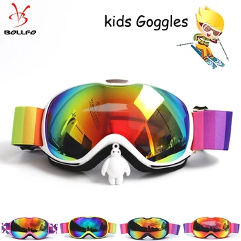 Детски ски очила с двойни лещи, фарове за UV400 за спорт на открито, ски очила, детски предпазни очила за каране на сняг и сноуборд очила