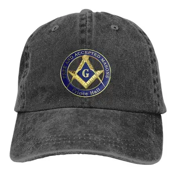 Дизайн на мъжки шапки, бейзболни шапки за шофьори на камиони, шапка за татко, масонски златен квадратен компас, шапка за голф