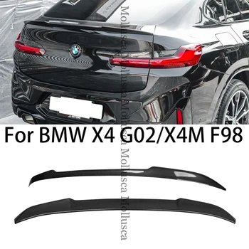 За BMW X4 G02/X4M F98 CS Стил Заден спойлер от въглеродни влакна, крило на багажника 2018-2023, FRP, клетъчна коване