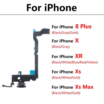 За Iphone X XR XS Max Plus 8 гъвкав кабел в събирането USB порт за Зарядно устройство док-конектор за зареждане микрофон гъвкав кабел