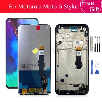 За Motorola Moto G Stylus 2020 LCD дисплей С Сензорен екран Дигитайзер В Събирането С Рамка XT2043 XT2043-4 Резервни Части За екрана