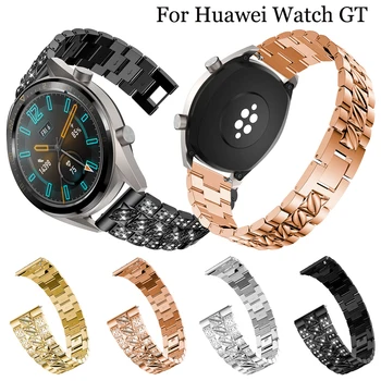 Каишка от неръждаема стомана За Huawei watch GT каишка За часовник Xiaomi Huami Amazfit Stratos 2 2S гривна 22 мм и Каишка Гривна