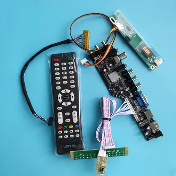 Комплект за LTN170WX 1440x900 DVB-T, DVB-T2 контрольор карта на водача дигитален панел Дисплей дистанционно управление HDMI-съвместим led USB VGA AV TV