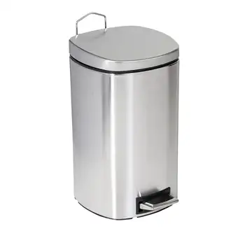 Кофата за боклук, Скъпа Can Do обем 3,1 литра, квадратна стъпало в кофата за боклук в банята, неръждаема стомана