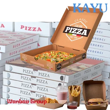 Кутия за 10 12 14 16 15-Инчов Пълноцветен Ремесленная Сгъваема Кутия За Опаковане на Хранителни Продукти, Вместимый Контейнер за Пица С Разделител за Пица