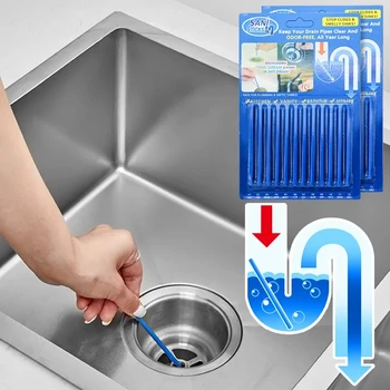 Кухненска мивка средство за почистване на канализация Премахване на мазни замърсявания с Мивка и Тоалетна с вана пръчки за почистване на тръби, Домакински почистващи препарати