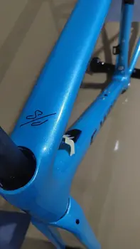Лек пътен под наем карбоновая рама син черен набор от велосипедни рамки 44/49/52/54/56/58 см v-образни спирачки велосипедна рамка SL6 велосипедна рамка