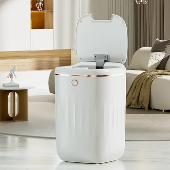 Лесно луксозно кофа за боклук с интелигентен сензор, автоматично кошче за боклук с голям капацитет, интелигентен дом, баня, водонепроницаемое кофа за боклук