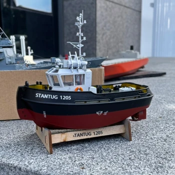 Модел на кораба в събирането на Damen Tugboat 1205, комплект с модели на малък влекач, корпус от смола материал с принтом