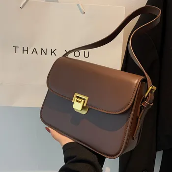 Нова дамска чанта през рамо, чанта-месинджър, дамска чанта в елегантен стил, реколта чанта-плик, висококачествен портфейл