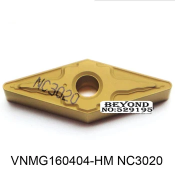 Оригинален VNMG160404-HM VNMG160408-HM VNMG160412-HM NC3020 за Стоманени Карбид Плочи VNMG 160412 160408 160404 Инструменти за Струговане