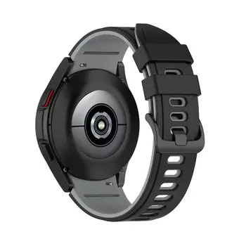 Силиконов Ремък За Samsung Watch 4 Класически Каишка Gear 46/42 мм и Каишка За часовник Gt2 два цвята Гривна За лента 40 мм 44 мм