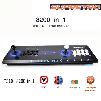Слот машина SUPRETRO U3 8200 128 г SD карта 3D игри двойна джойстик контролер за 2 играчи аркадна конзола
