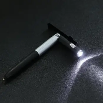 Химикалка писалка 4 в 1 Многофункционална сгъваема led поставка за мобилен телефон тъчпад химикалка химикалка