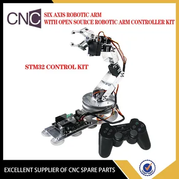 Шестиосевая роботизирана ръка с отворен код регулатор настройки копчета за управление на наклон-наклон на база модел на индустриален робот дръжка за управление