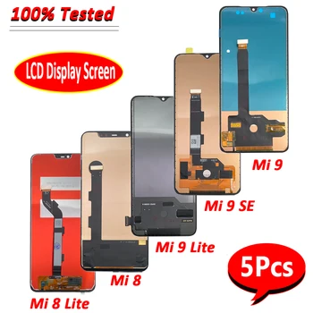 5 бр., 100% протестированная замяна за Mi 9 Lite LCD сензорен дисплей, дигитайзер, в събирането, резервни части за ремонт на Xiaomi Mi 8 Lite Mi 9 SE