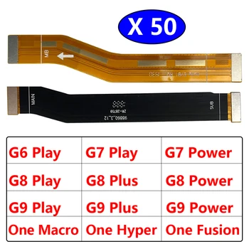50 бр. Основна Такса Конектор на Дънната Платка Гъвкав Кабел За Motorola Moto G6 G7 G8 G9 Plus Play, Power One Hyper Макро Vision Fusion Plus