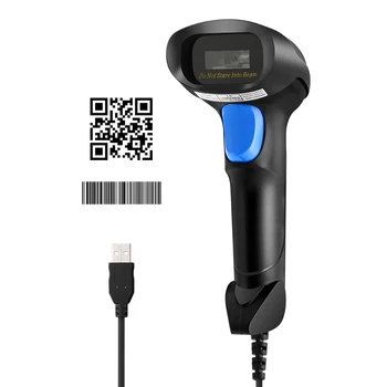Eyoyo USB Жична 1D QR 2D баркод скенер, ръчен Четец баркод CCD PDF417 Матрицата на Данни за Автоматично Сканиране на Изображения За PC