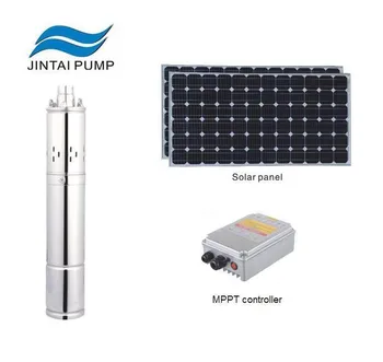 JINTAI 4 потопяема домакински слънчев водна помпа от неръждаема стомана за напояване 36 В