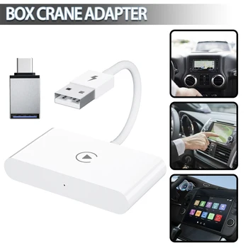USB Безжичен адаптер CarPlay Dongle Car Carplay Ai Box Bluetooth за OEM кабелна Carplay Мултимедия видео Android Auto Linux