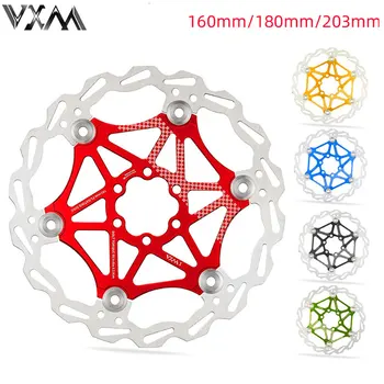 VXM плаващи дискови накладки за планински велосипед МТВ велосипед дискове 160 mm 180 mm 203 мм с шестигранным спирачен ротора на плаващи дискови накладки