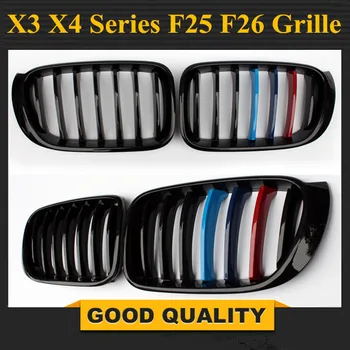 X3 X4 подмяна на 1-физиологичен ABS Лъскаво черен M цвят предна решетка за BMW X3 X4 F25 F26 sDrive20i sDrive28i