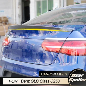 Авто Заден Спойлер, Крило, за да Benz GLC Class C253 SUV Coupe GLC250 AMG 4 Врати 2016-2018 Задната част на Капака на Багажника Спойлер, Крило Устна от Въглеродни Влакна