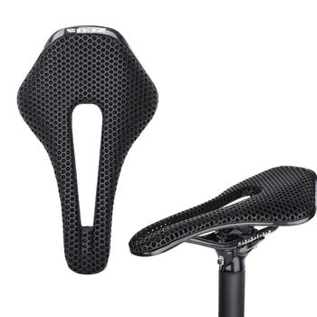 Въглеродни Влакна 3D Печат Кормило на Седлото С Куха Удобен Дишаща Велосипеди Клетъчни Възглавница МТБ Планински Път Кормило Седалка