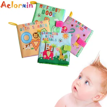 Детски играчки, книги от мека тъкан, звукова развитие на играчка-дрънкалка за бебета, играчки за бебета 0-36 месеца, играчки за деца