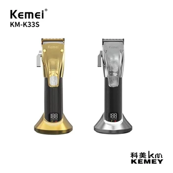 Електрическа акумулаторна машина за подстригване на коса Kemei KM-K33S бързо зареждане и дълготрайна употреба на професионално салонного тример за коса