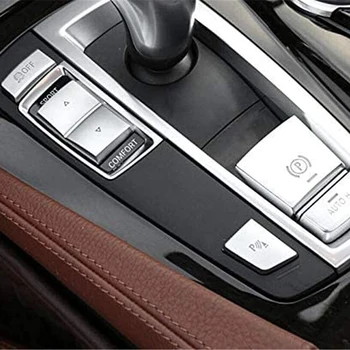 Капачка бутон автомобилен ключ Здрав, лесен за почистване, лесна инсталация, табло за превключване на предавките, страничен ключ, капак бутон P, 5 бр. ABS