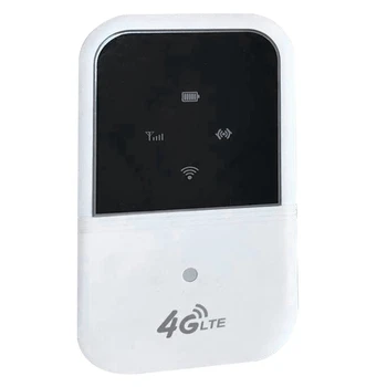 Преносим LTE 4G Wifi рутер, точка за достъп 150 Mbit/с Отключени мобилен модем поддържа 10 потребители 2400 ма за кола, жилище, пътуване